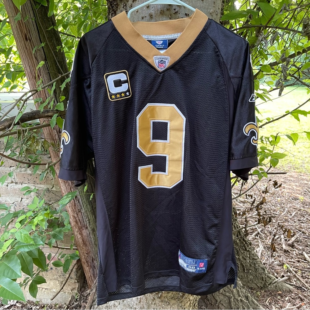 Reebok NFL On Field Drew Brees New Orleans Saints Sewn Jersey Men’s Size 48